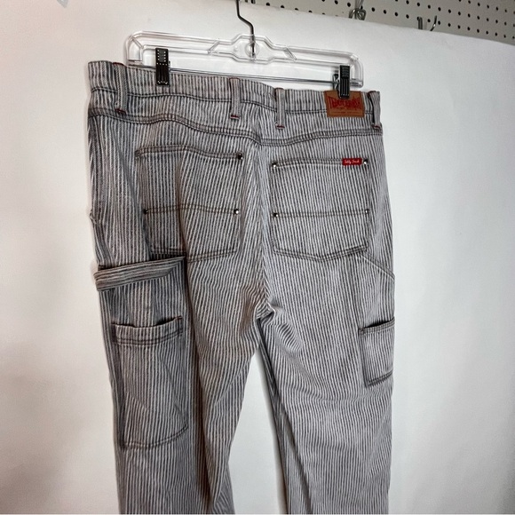 Teddy Fresh | Pin Stripe Cargo Jeans with Patches NWOT - Picture 5 of 5